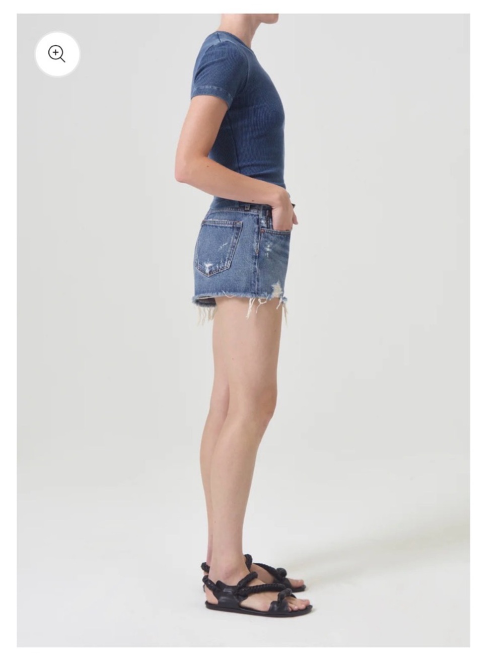 AGOLDE Parker Vintage Cut Off Short | Dark Swapmeet | Size 26 - Picture 5 of 8